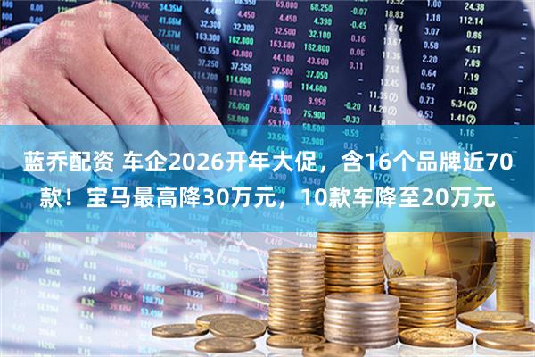 蓝乔配资 车企2026开年大促，含16个品牌近70款！宝马最高降30万元，10款车降至20万元